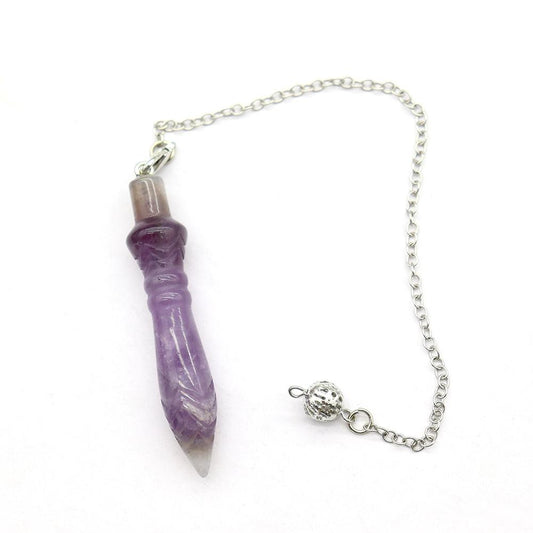 Amethyst Crystal Carving Pendulum Wholesale Crystals