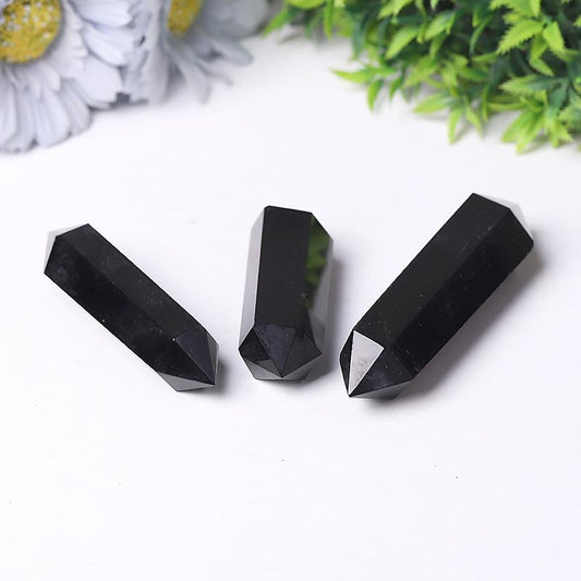 Wholesale Black Obsidian Double Terminated Point Wholesale Crystals