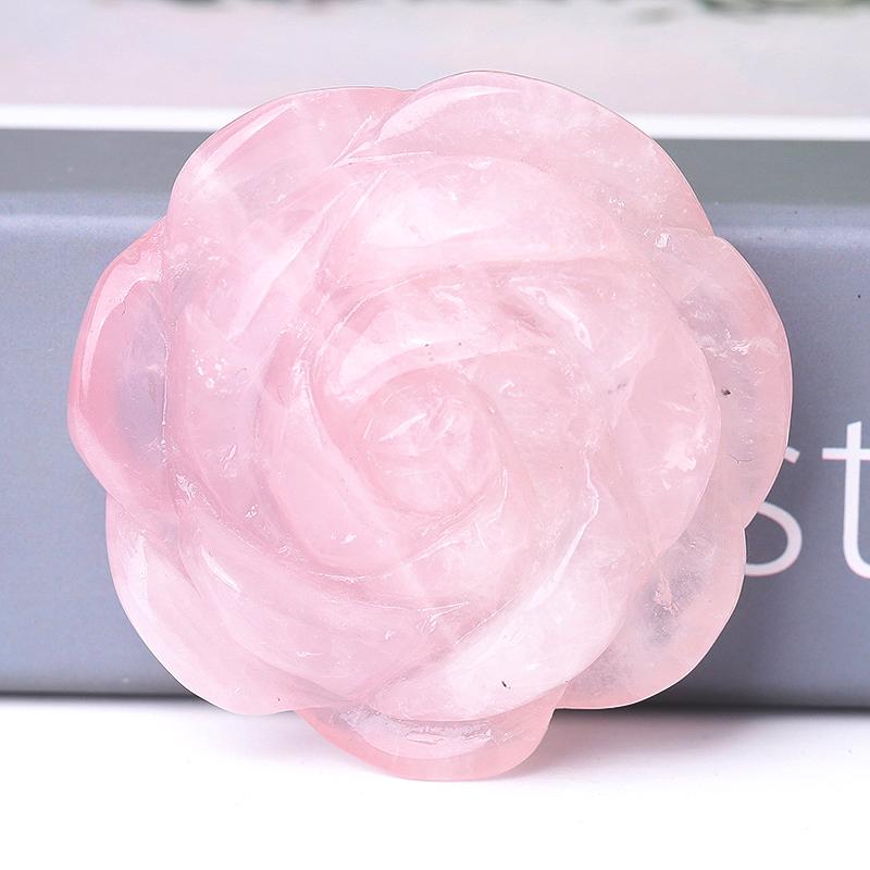 2" Rose Flower Crystal Carvings Wholesale Crystals