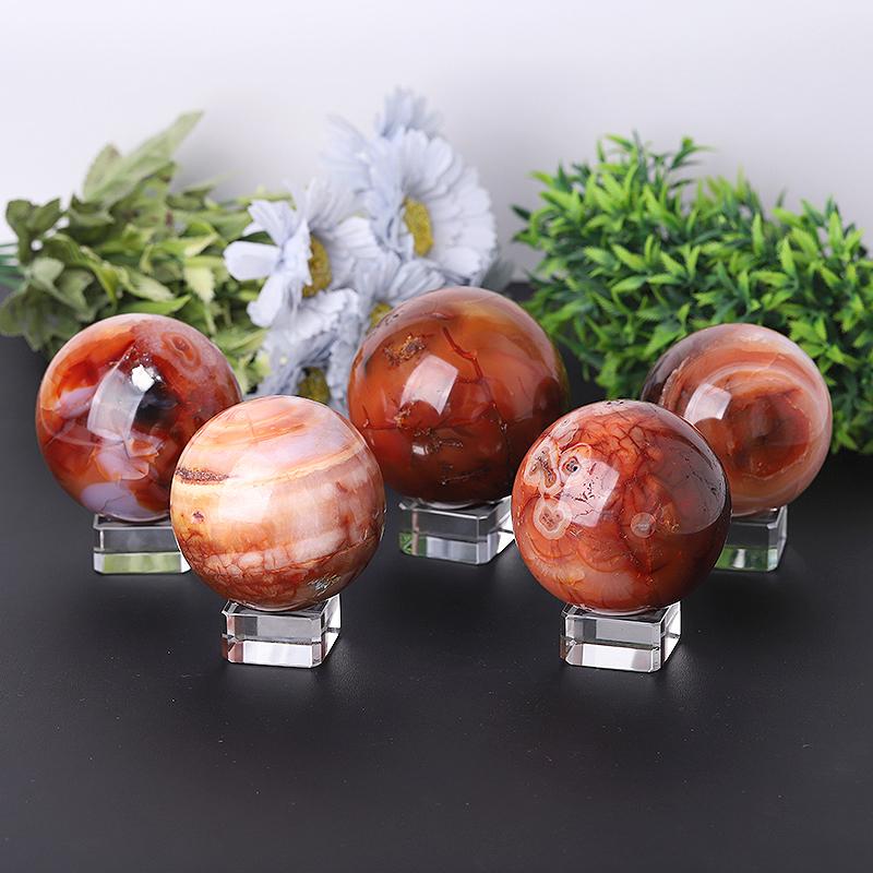 2.0"-4.0" Fire Quartz Sphere Wholesale Crystals