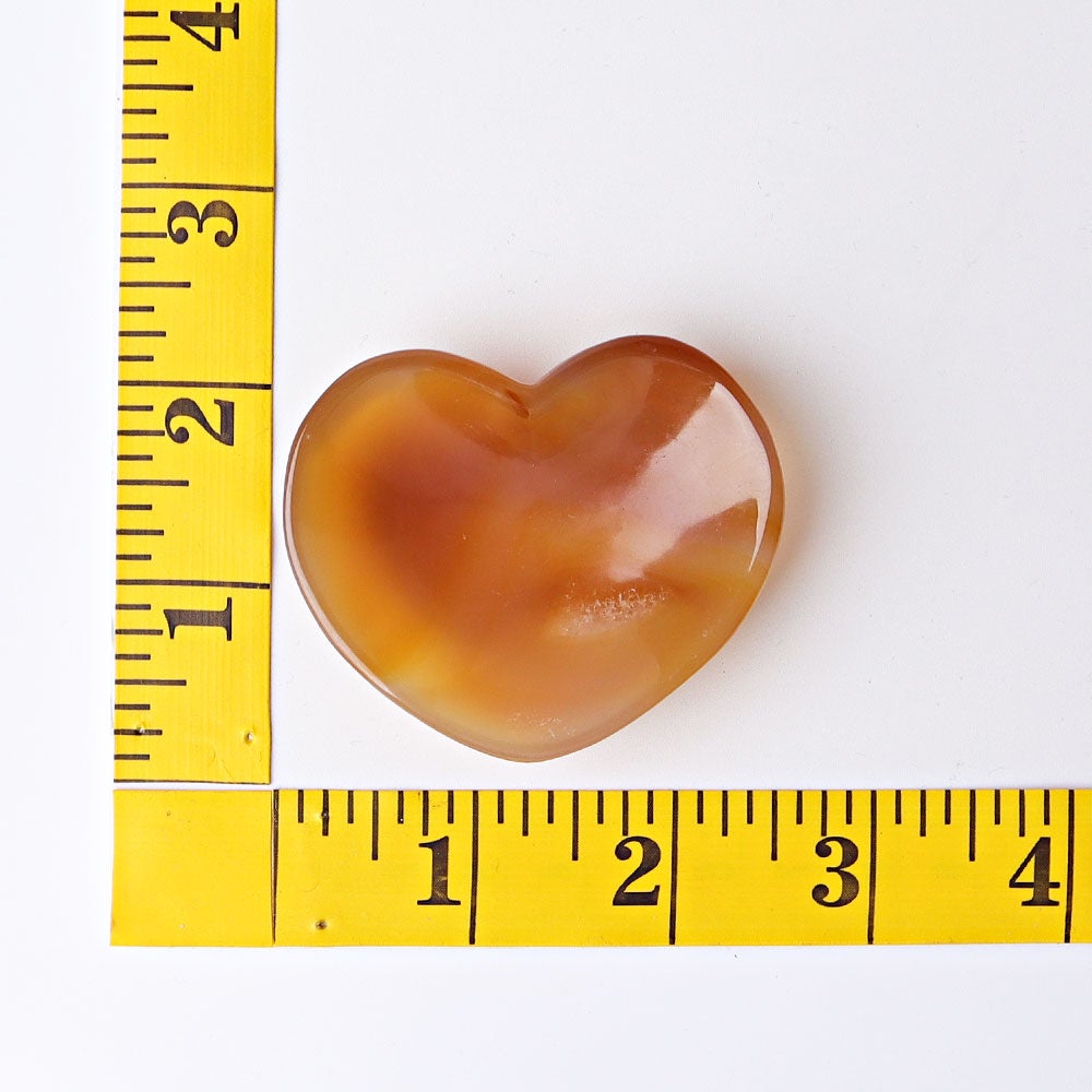 2.1" Agate Heart Shape Bowl Crystal Carvings Wholesale Crystals