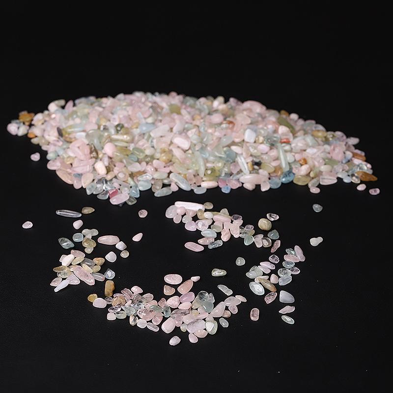 0.1kg Natural Morganite Chips Crystal Chips for Decoration Wholesale Crystals