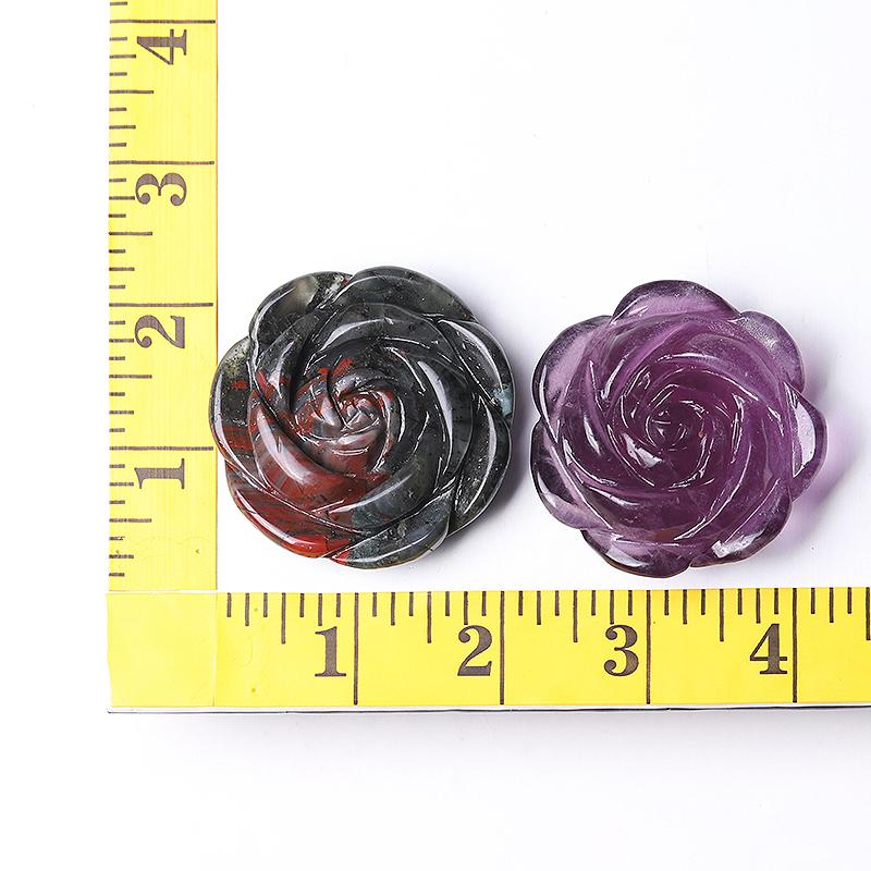 2" Rose Flower Crystal Carvings Wholesale Crystals