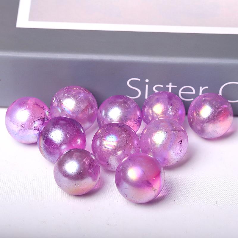 0.25kg Aura Purple Crystal Sphere Wholesale Crystals