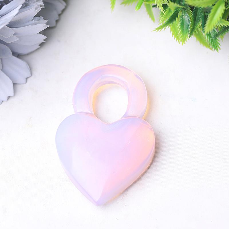 2.6" Heart Crystal Carvings Wholesale Crystals