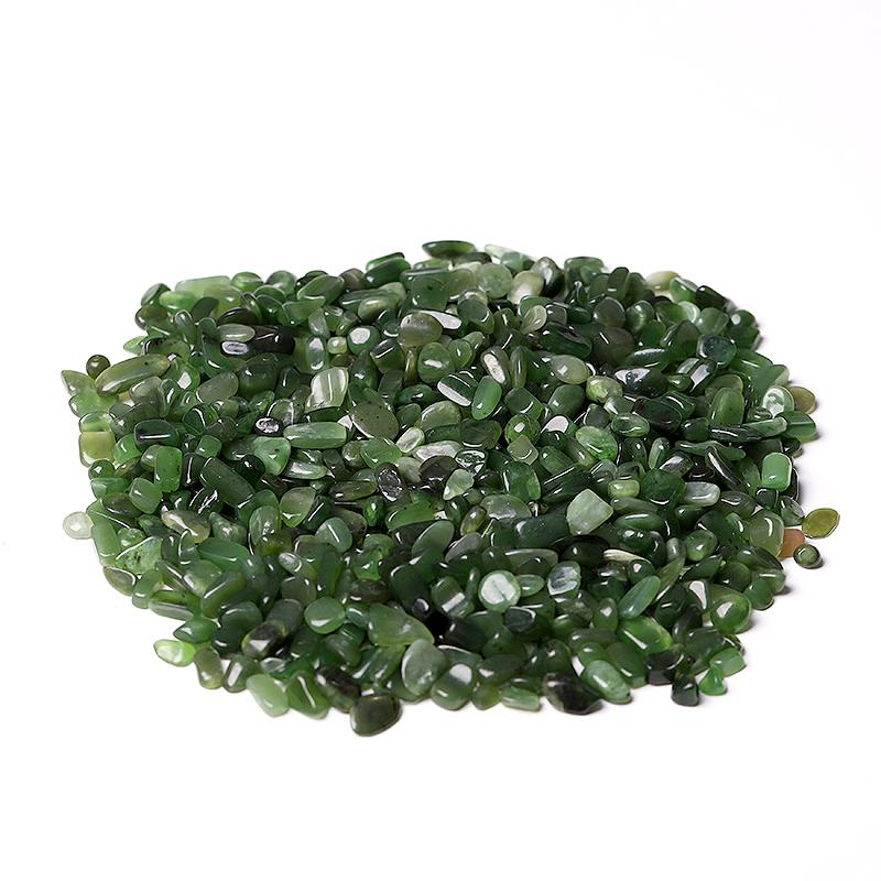 0.1kg Natural Green Jade Crystal Chips Wholesale Crystals