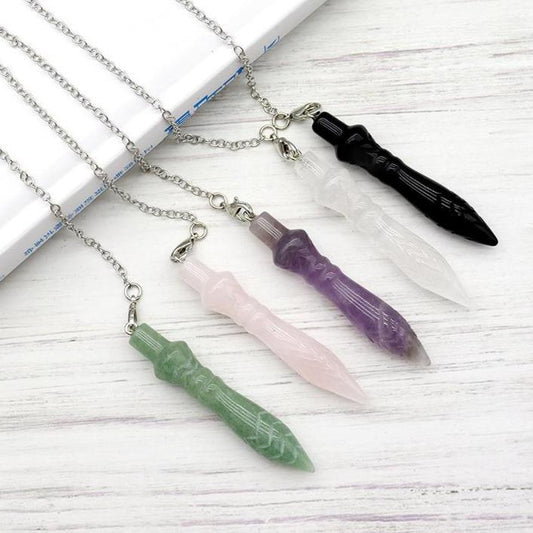 Amethyst Crystal Carving Pendulum Wholesale Crystals