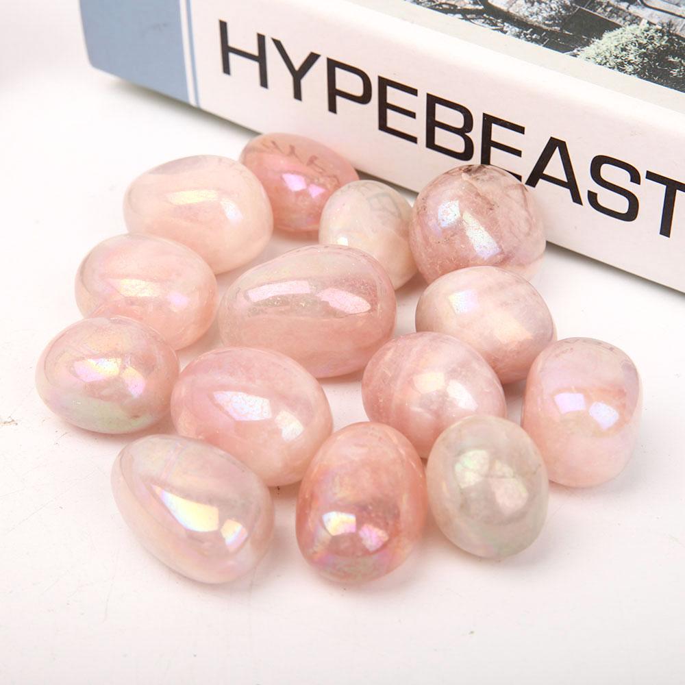 0.1kg Aura Pink Crystal Tumbles Wholesale Crystals