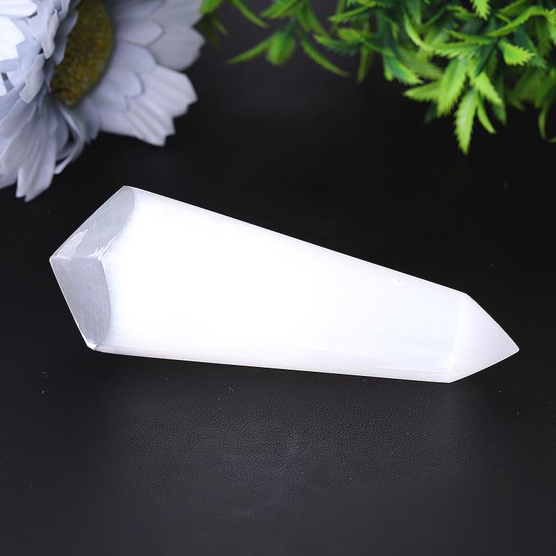 4" Selenite Double Terminated Point Wholesale Crystals