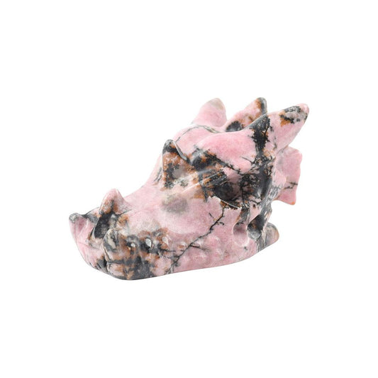 Rhodonite Dragon Head Carvings Wholesale Crystals