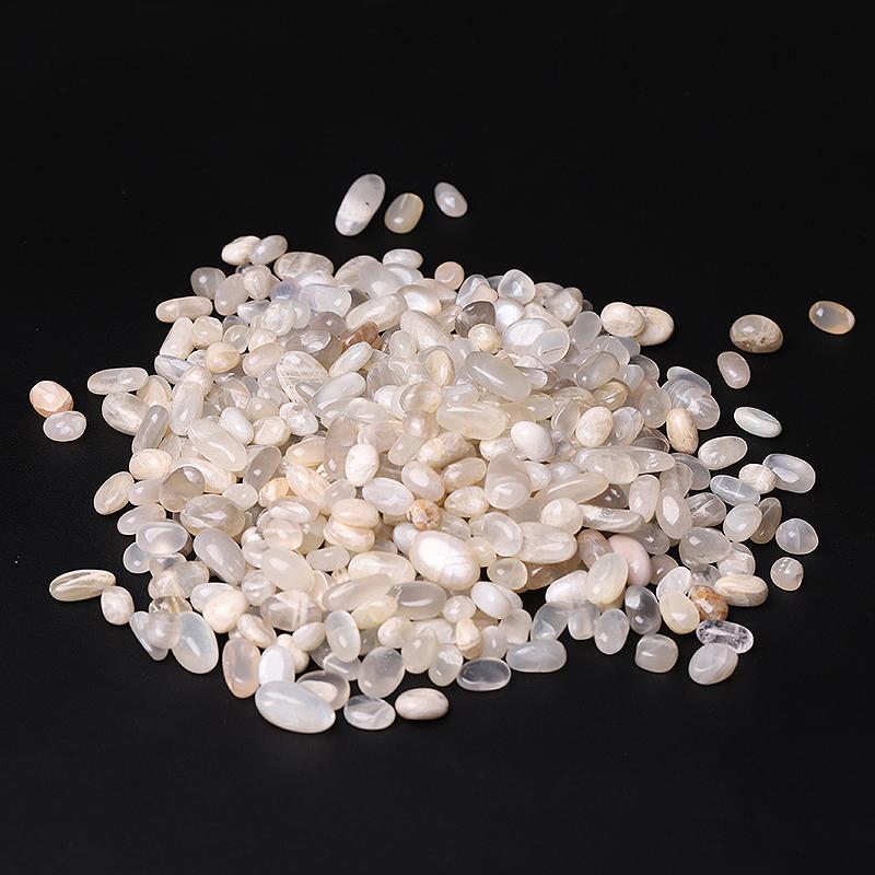 0.1kg Round Shape Natural Moonstone Chips Crystal Chips for Decoration Wholesale Crystals