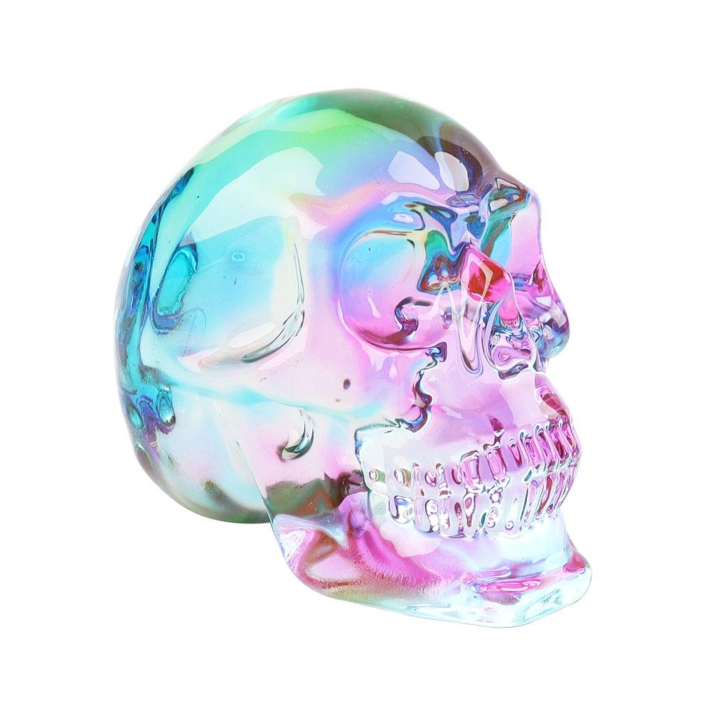 Aura Crystal Rainbow Skull Carving on Discount Wholesale Crystals