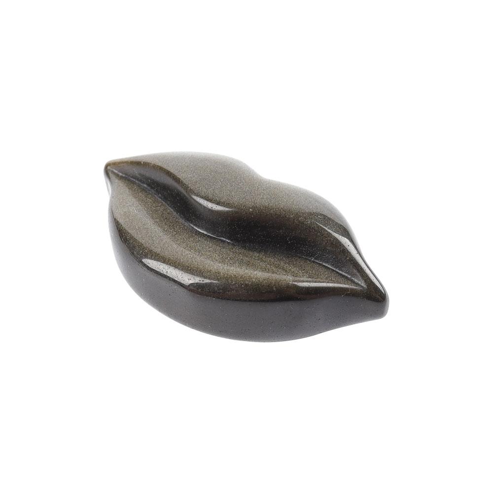 Silver Obsidian Lips Carvings Wholesale Crystals