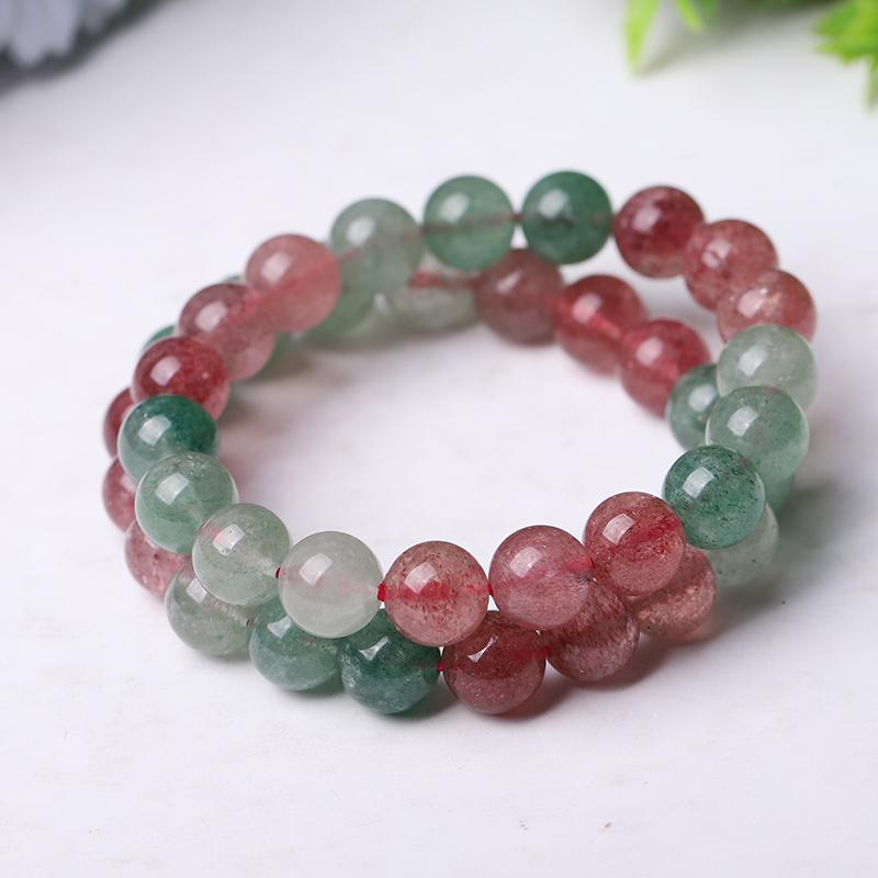 10mm Mixed Strawberry Quartz Bracelet Wholesale Crystals