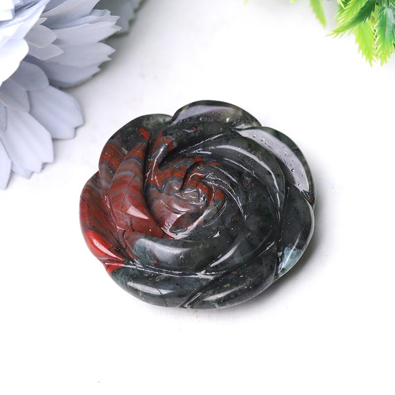 2" Rose Flower Crystal Carvings Wholesale Crystals