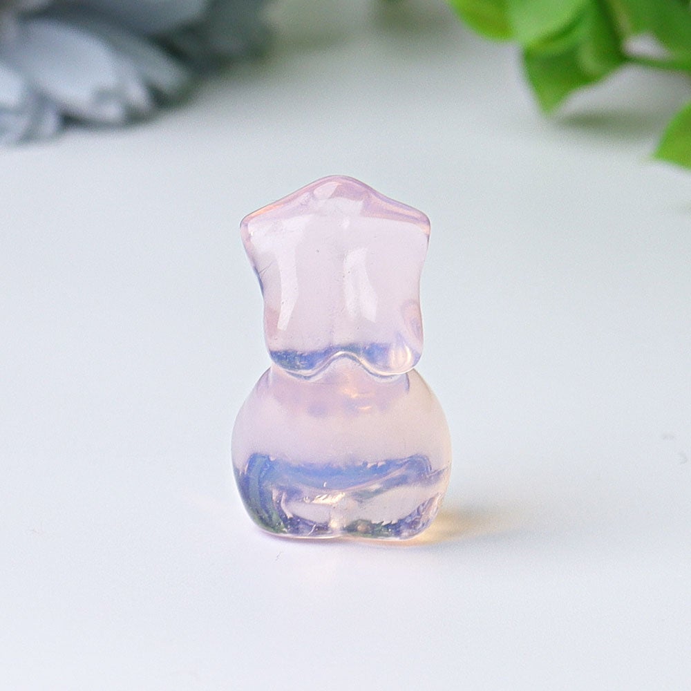 1.2" Mini Woman Model Body Crystal Carvings Wholesale Crystals