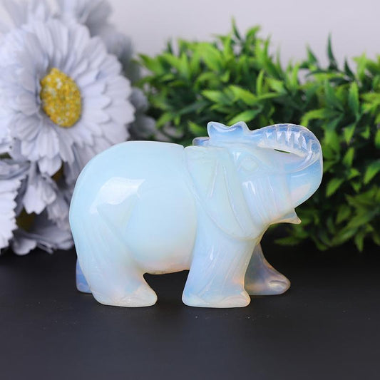 Opalite Elephant Crystal Carvings Wholesale Crystals