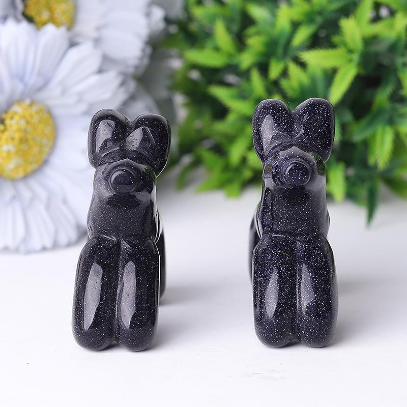 2.8" Balloon Dog Crystal Carvings Wholesale Crystals