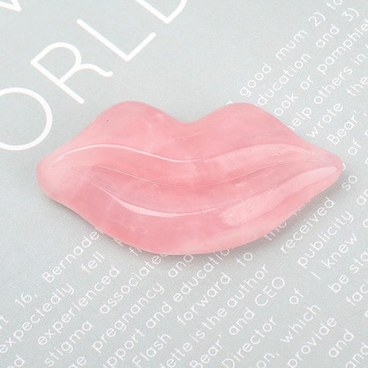 Rose Quartz Lips Shape Crystal Carving Wholesale Crystals