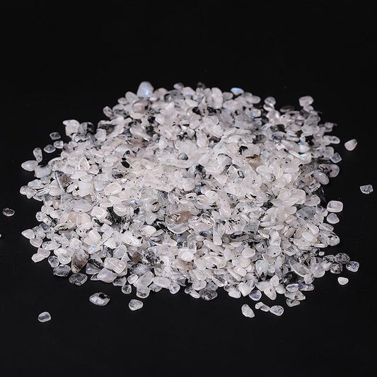 0.1kg Different Size Natural Moonstone Chips Crystal Chips for Decoration Wholesale Crystals