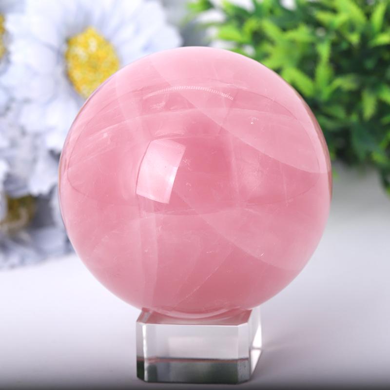 2.0"-4.5" Rose Quartz Sphere Wholesale Crystals