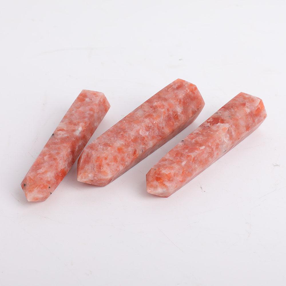 Set of 3 Gold Strawberry Quartz Points Wholesale Crystals