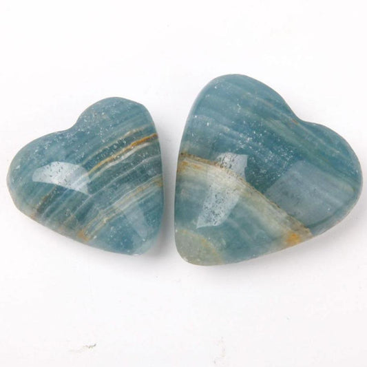 Blue Onyx Heart Shape Carvings Wholesale Crystals