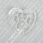 Clear Quartz Heart Shape with Claw Carving Wholesale Crystals