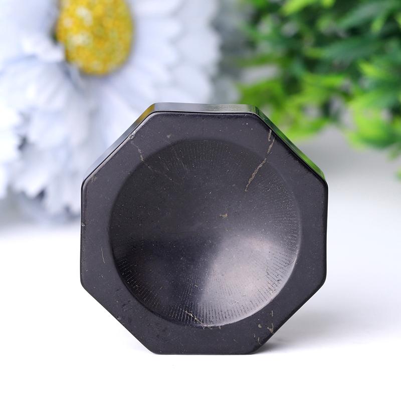 2" Shungite Sphere Holder-Octagon Wholesale Crystals