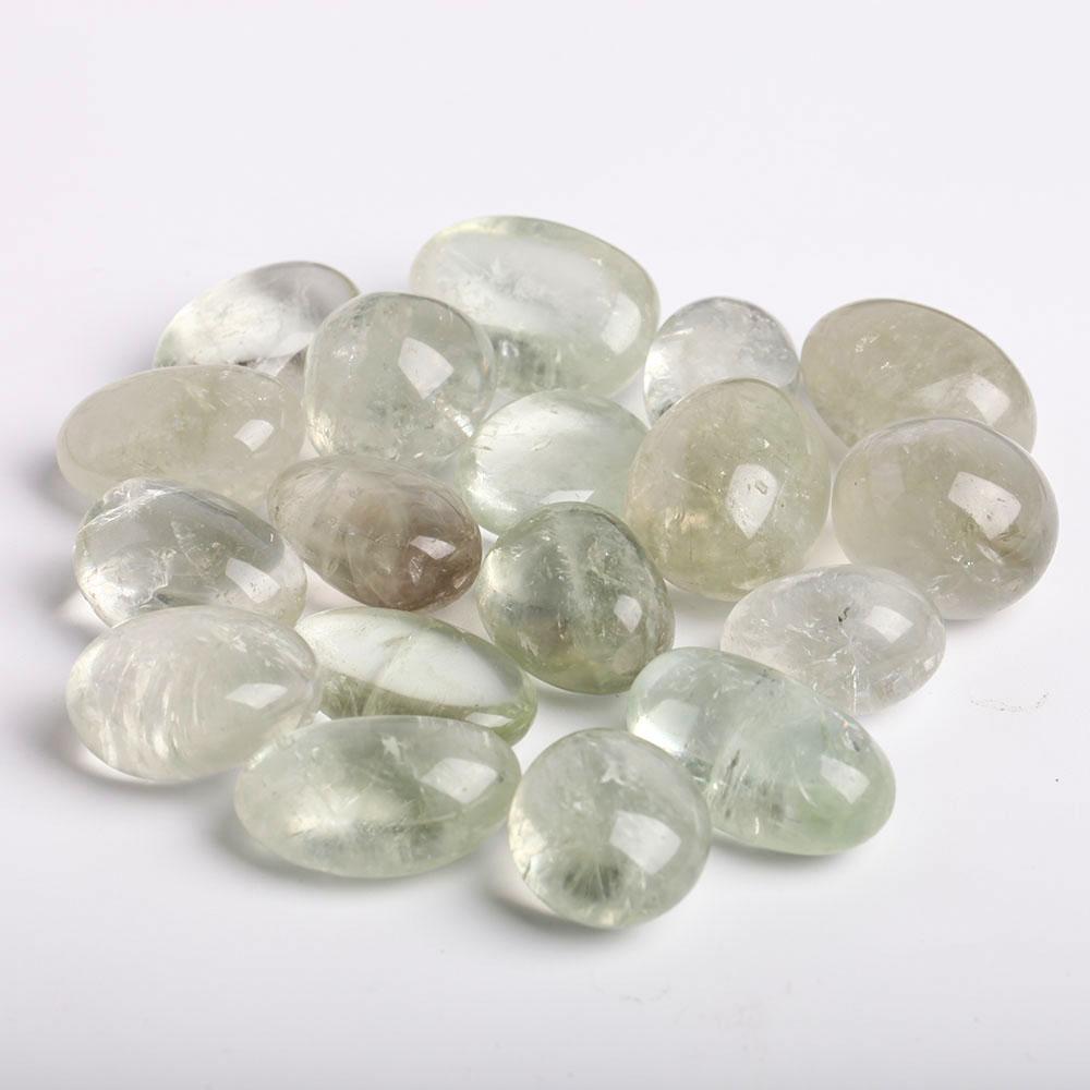0.1kg Green Quartz Crystal Tumbles Wholesale Crystals