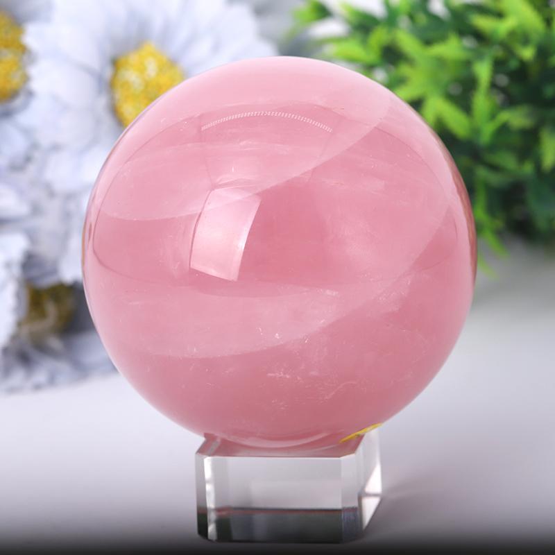 2.0"-4.5" Rose Quartz Sphere Wholesale Crystals