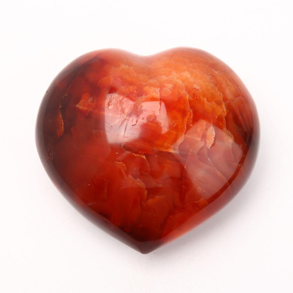 8cm Carnelian Heart Shape Carvings Wholesale Crystals