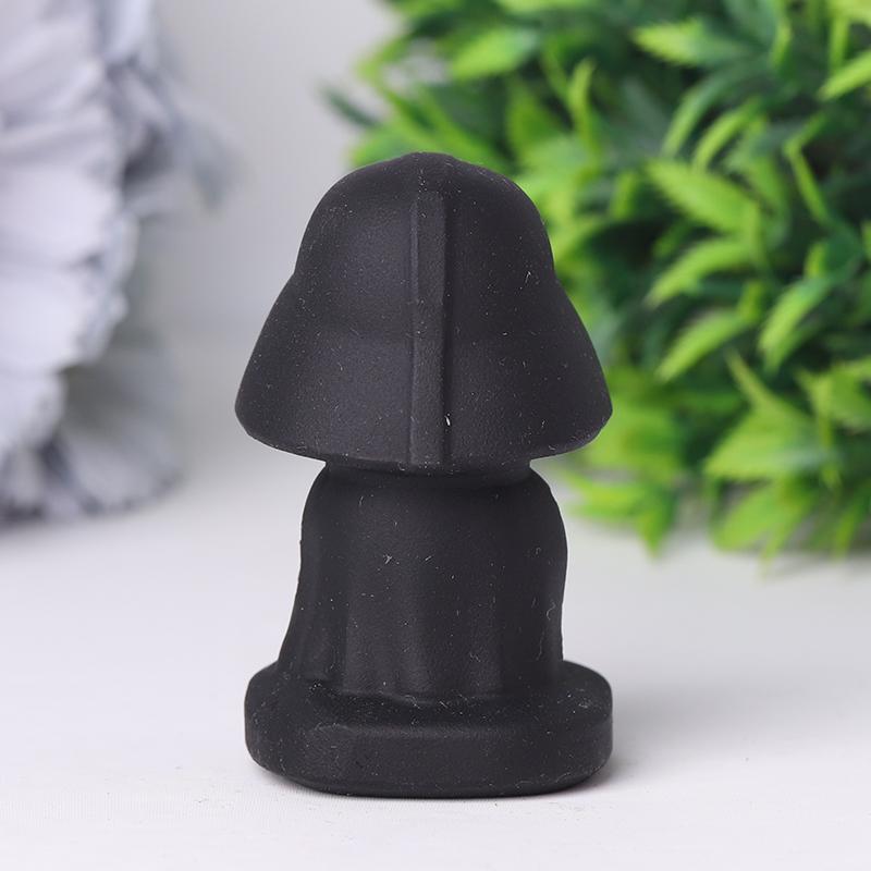 2.5" Black Obsidian Darth Vader Crystal Carvings Wholesale Crystals