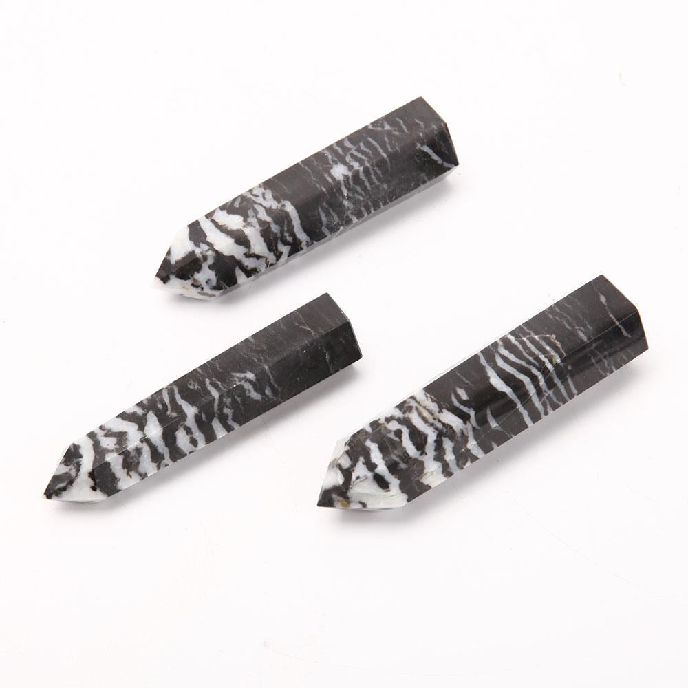 Set of 3 Zebra Jasper Crystal Points Wholesale Crystals