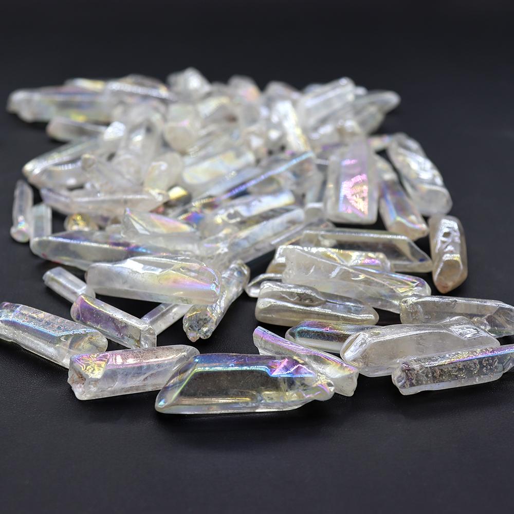 Coated Rock Crystal Points for Jewelry Making 0.5kg Wholesale Crystals