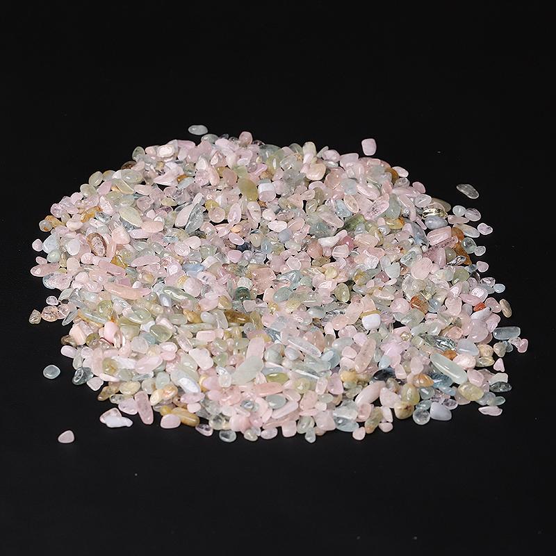 0.1kg Natural Morganite Chips Crystal Chips for Decoration Wholesale Crystals