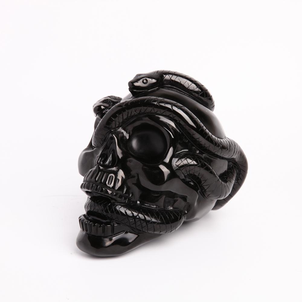 Black Obsidian Crystal Carvings Skull Wholesale Crystals