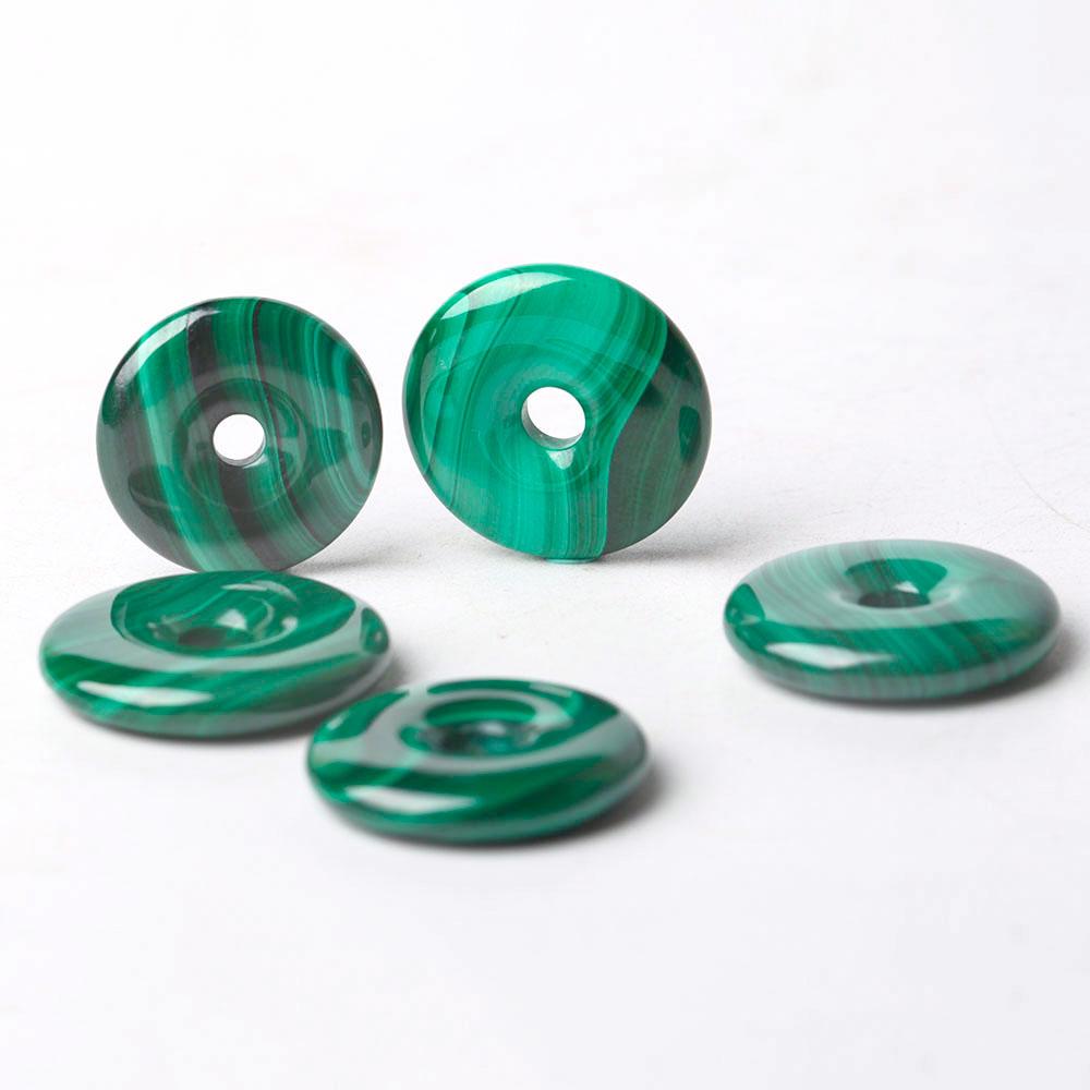 Malachite Donut Shape Crystal Pendant Wholesale Crystals