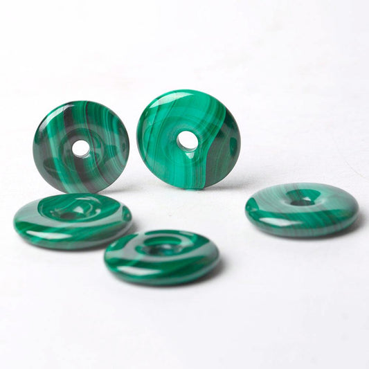 Malachite Donut Shape Crystal Pendant Wholesale Crystals