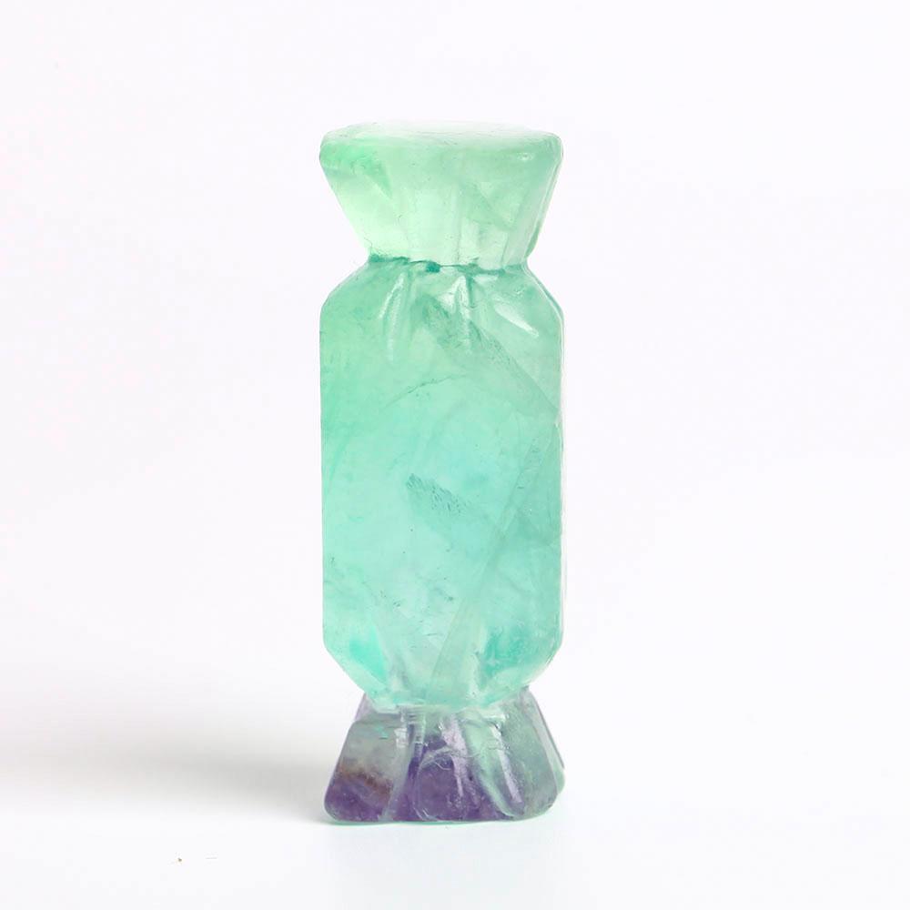 Set of 3 Fluorite Candy Shape Carving Decoration Wholesale Crystals