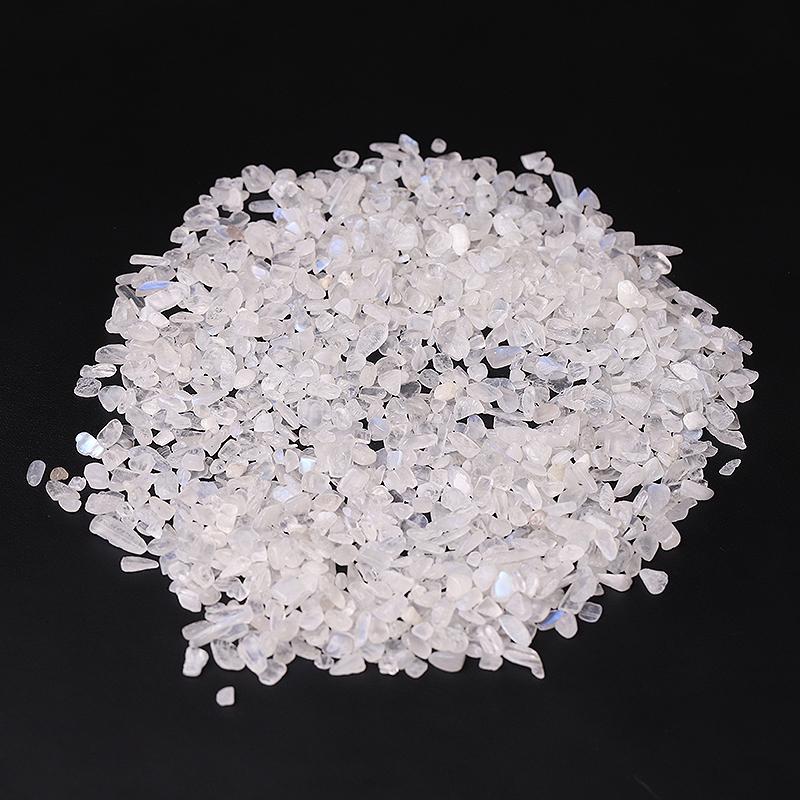 0.1kg High Quality White Moonstone Chips Crystal Chips for Decoration Wholesale Crystals