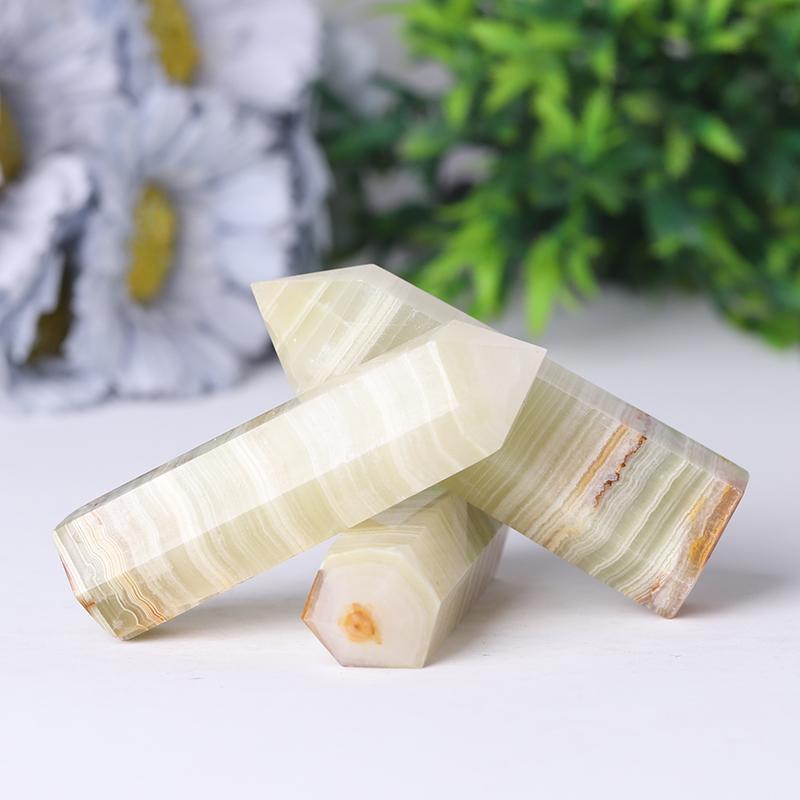 Wholesale Natural Crystal Point Green Afghan Jade Points Wholesale Crystals