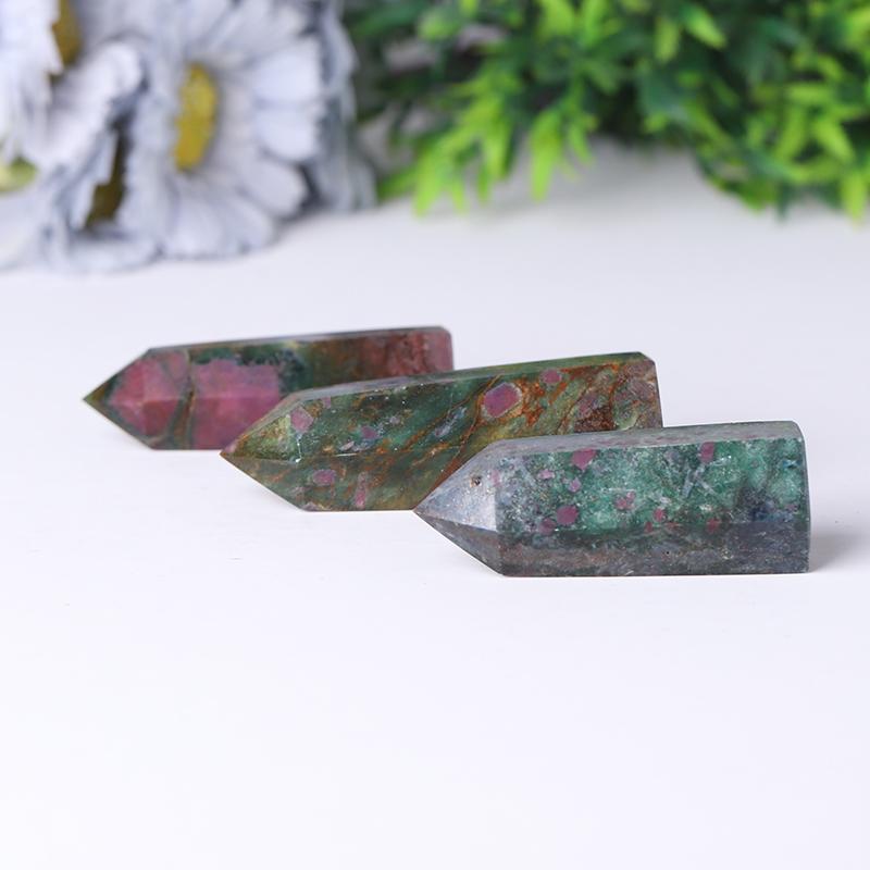 Natrual Ruby Kyanite Point Healing Tower for Collection Wholesale Crystals