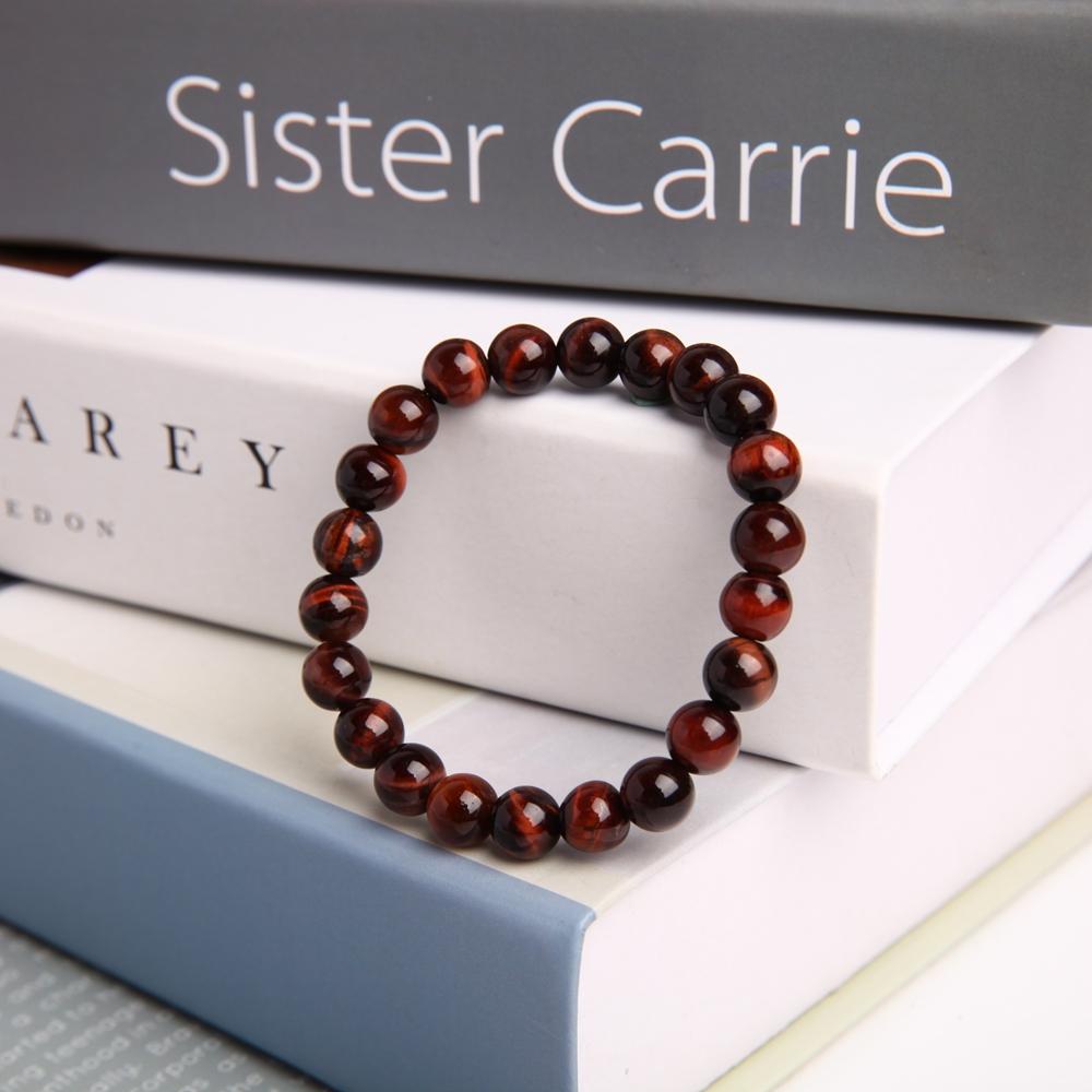 8mm Red Tiger Eye Crystal Bracelet Wholesale Crystals