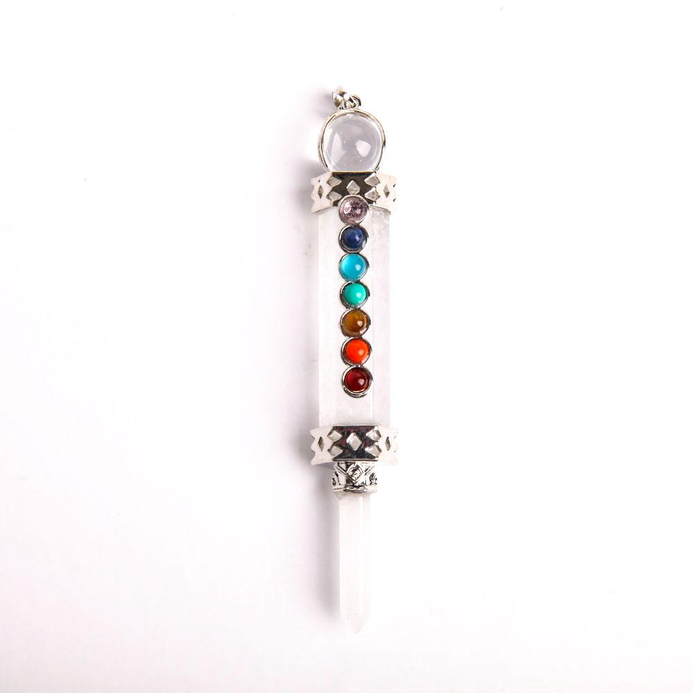 Crystal Jewelrys 7 Chakra Pendant Crystal Point Wholesale Crystals