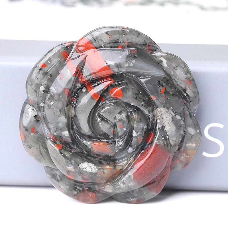 2" Rose Flower Crystal Carvings Wholesale Crystals