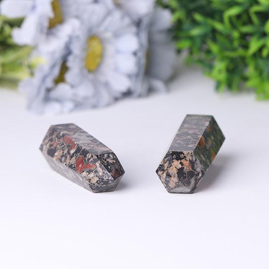 Natural Plum Blossom Flower Jade Points Healing Crystal Tower Wholesale Crystals