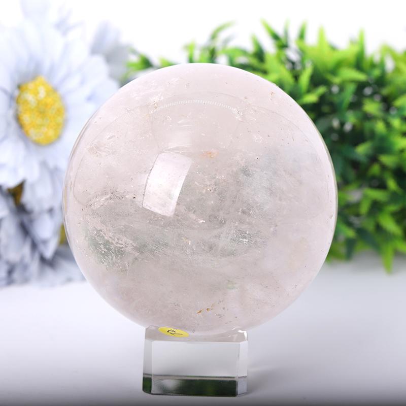 2.5"-4.0" Clear Quartz Sphere Wholesale Crystals