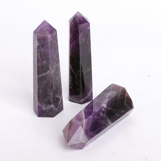 Set of 3 Amethyst Points Wholesale Crystals