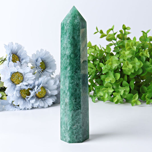 8" Green Strawberry Quartz Crystal Tower Wholesale Crystals